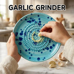Ink-Splashed Ceramic Manual Grinder Bowl for Baby Food Ginger Garlic Spice Grinding Tool Artistic Kitchen Gadget Hand Mill