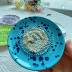 Ink-Splashed Ceramic Manual Grinder Bowl for Baby Food Ginger Garlic Spice Grinding Tool Artistic Kitchen Gadget Hand Mill