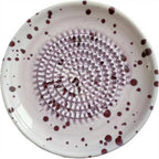 Ink-Splashed Ceramic Manual Grinder Bowl for Baby Food Ginger Garlic Spice Grinding Tool Artistic Kitchen Gadget Hand Mill