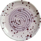 Ink-Splashed Ceramic Manual Grinder Bowl for Baby Food Ginger Garlic Spice Grinding Tool Artistic Kitchen Gadget Hand Mill