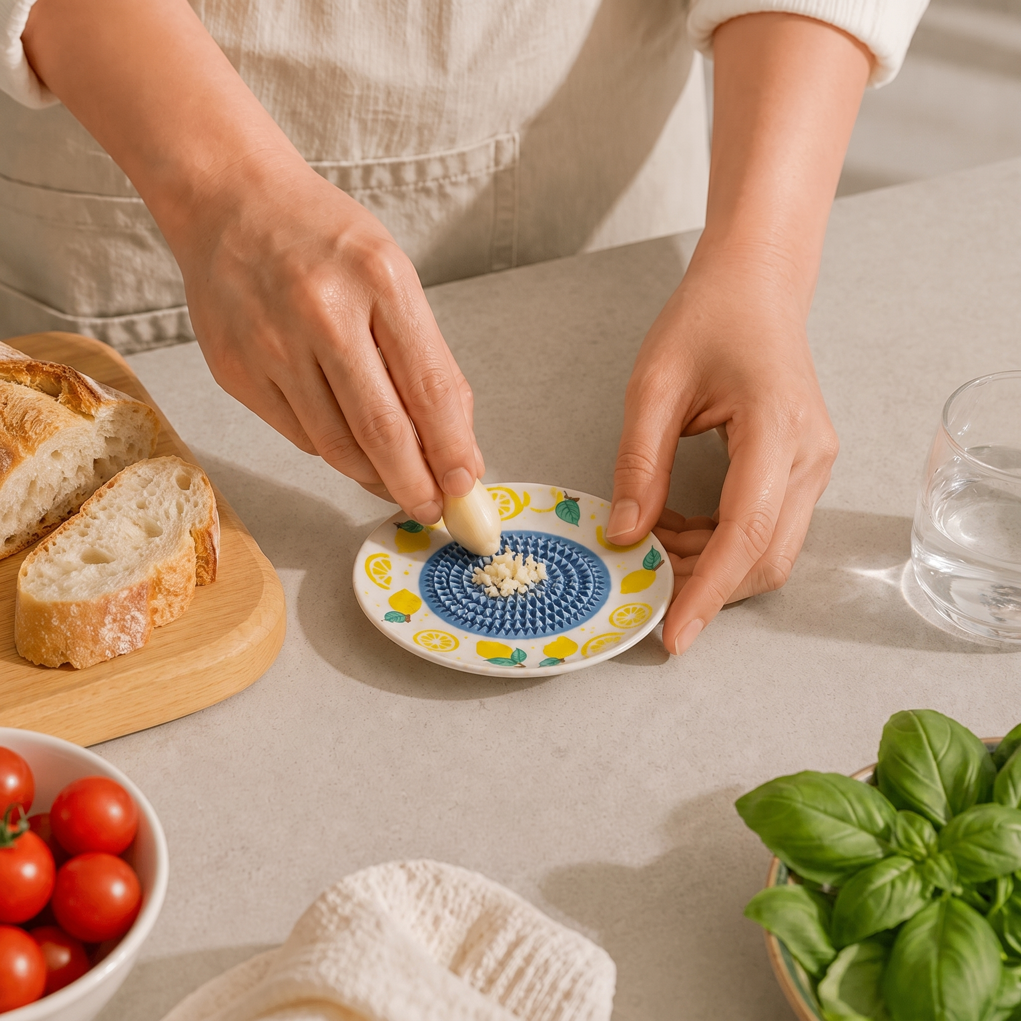Assiette à râper en céramique